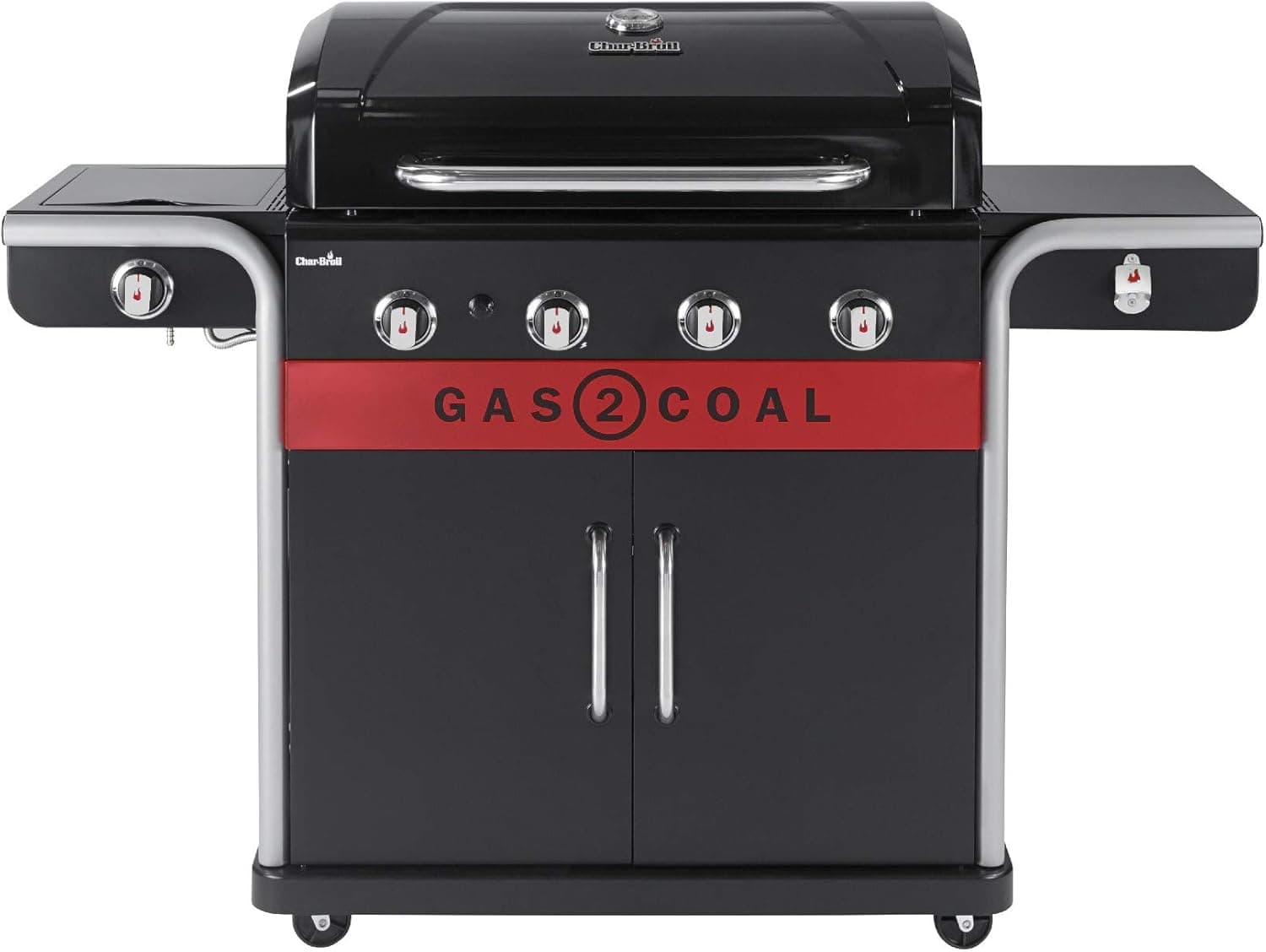 Char-Broil Gas2Coal 440 Hybrid Grill Gas Barbecue, Black